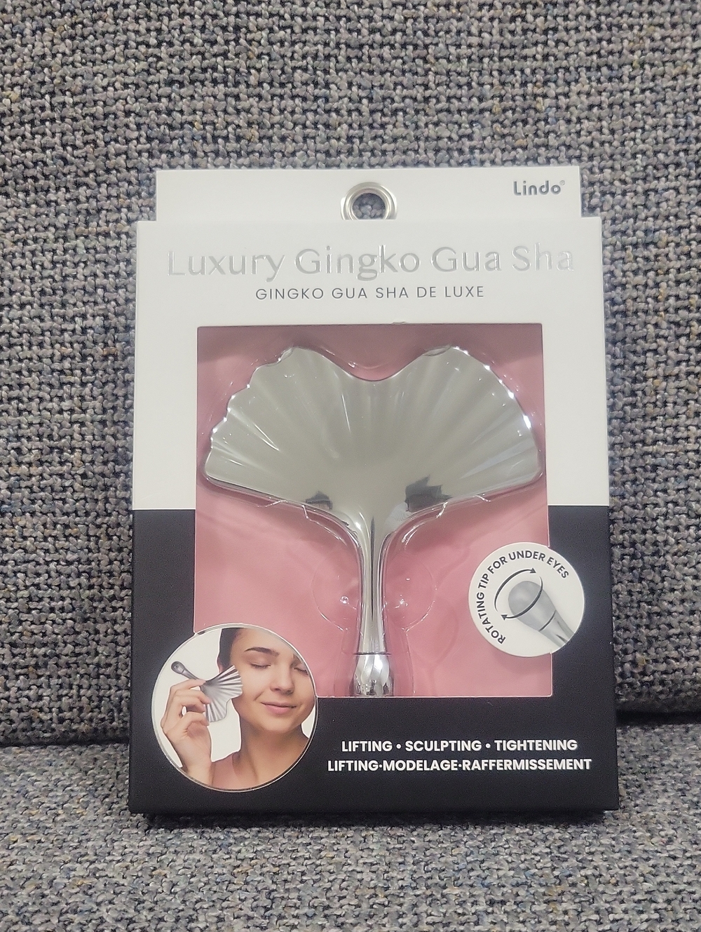 LINDO Luxury Gingko Gua Sha - Silver